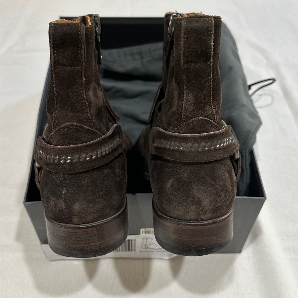 John Varvatos dark brown Eldridge harness boot - Picture 6 of 9